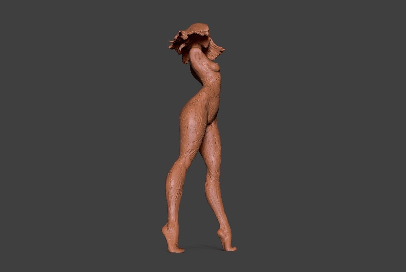 Clay Girl 2 3D print model_8