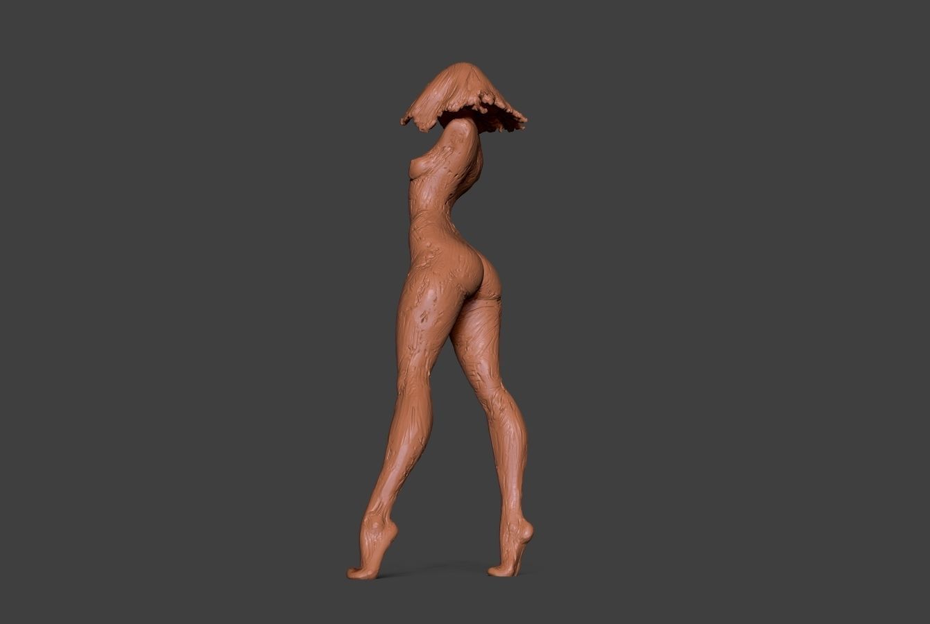 Clay Girl 2 3D print model_9