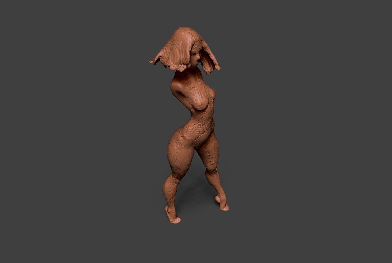 Clay Girl 2 3D print model_5