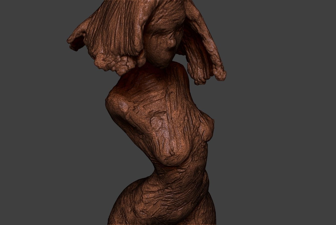 Clay Girl 2 3D print model_15