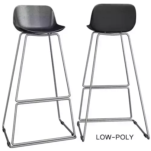 Bar stool Neo low poly 3d model