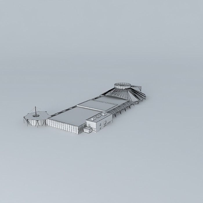 Expo Center Pecs Free 3D model_4