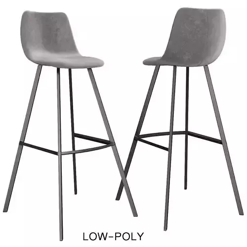 Bar stool NILSON low poly 3d model