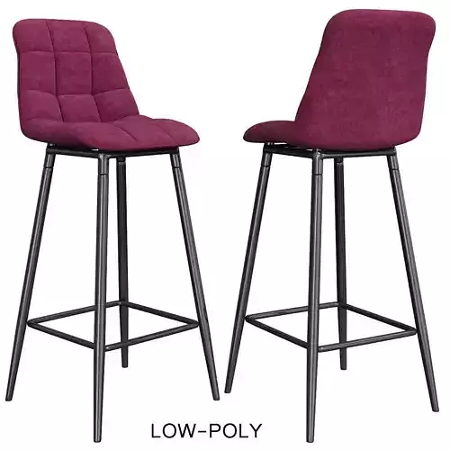 Bar stool Signal SPICE low poly 3d model