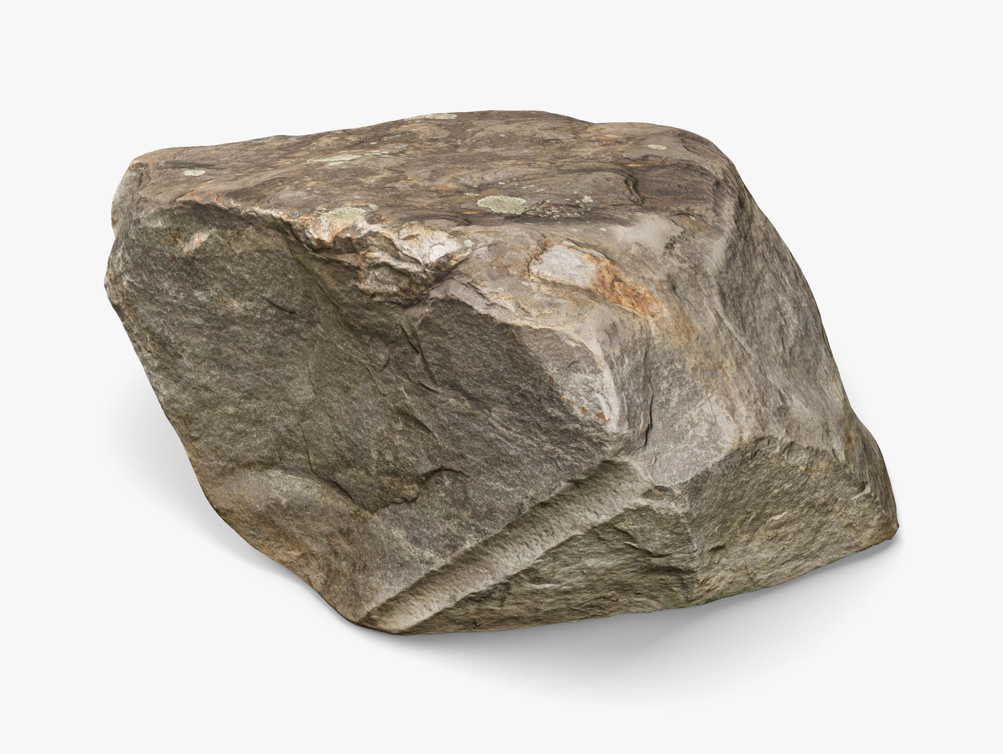 Bay Ridge Rock - 8K Scan Low-poly 3D model_4