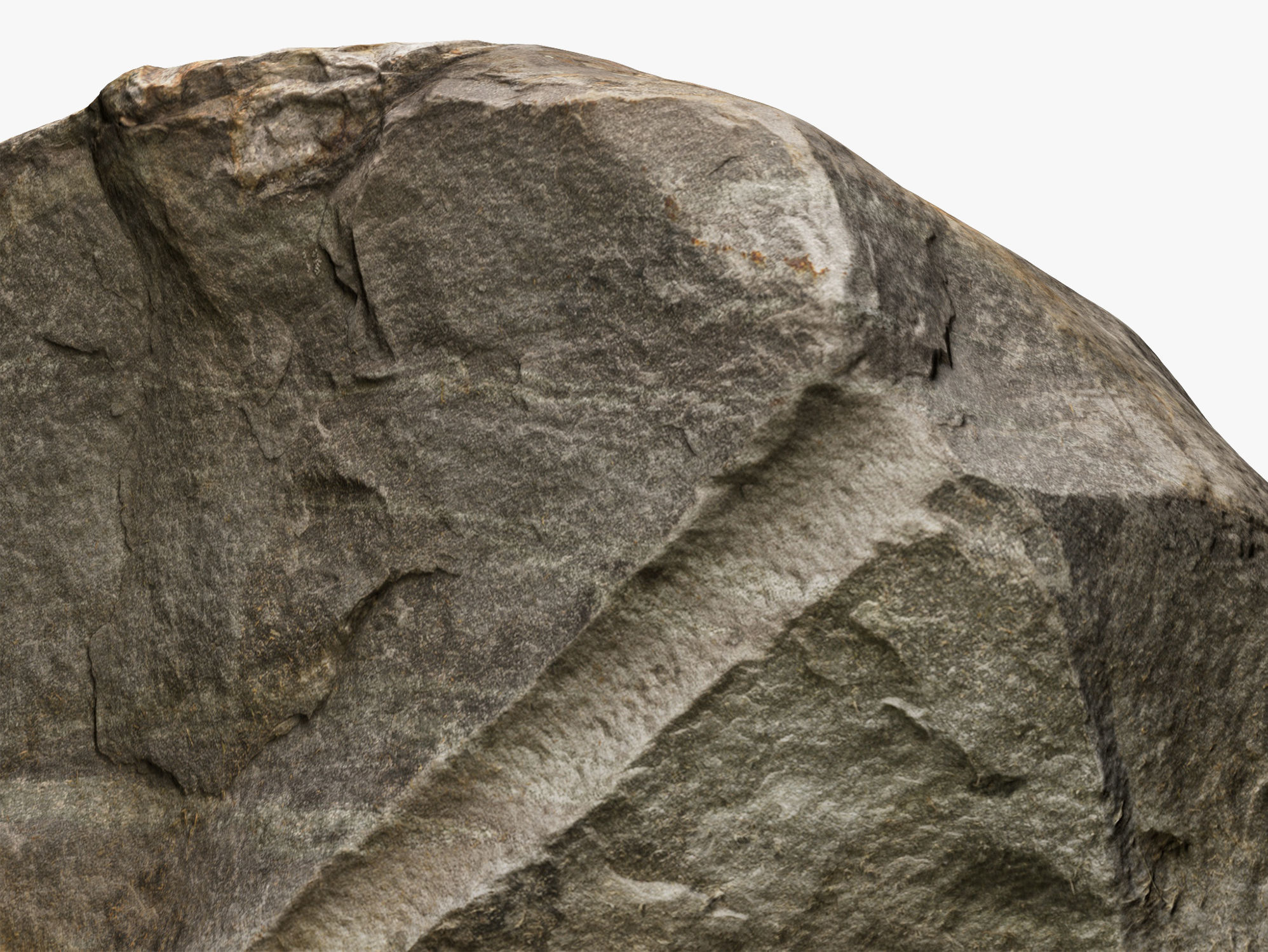 Bay Ridge Rock - 8K Scan Low-poly 3D model_3