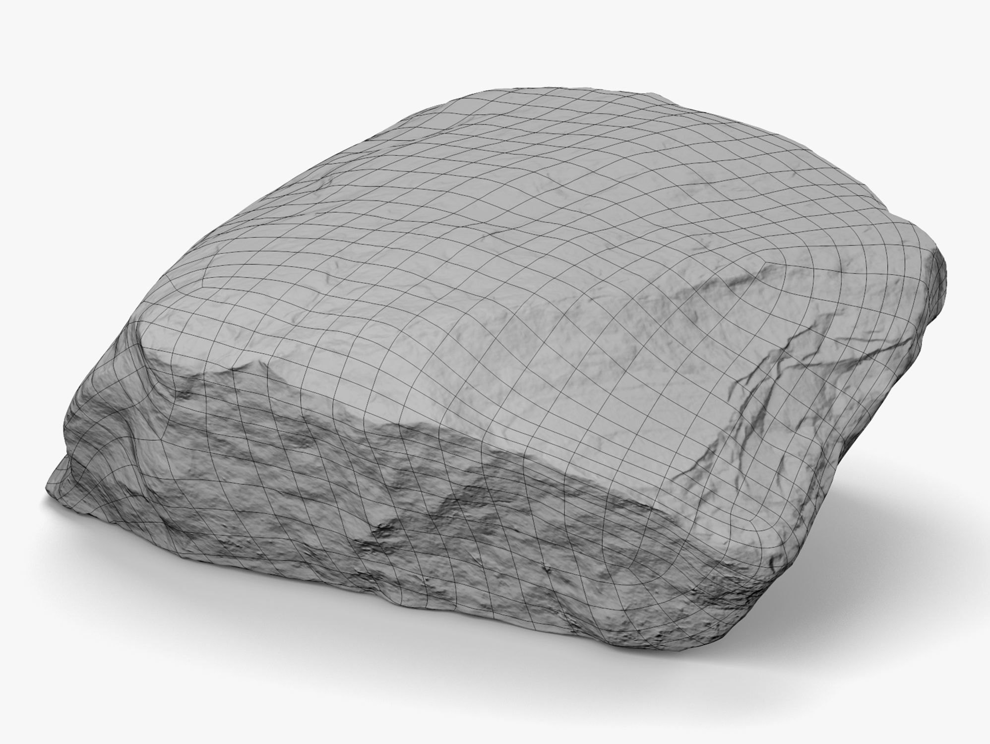 Bay Ridge Rock - 8K Scan Low-poly 3D model_8