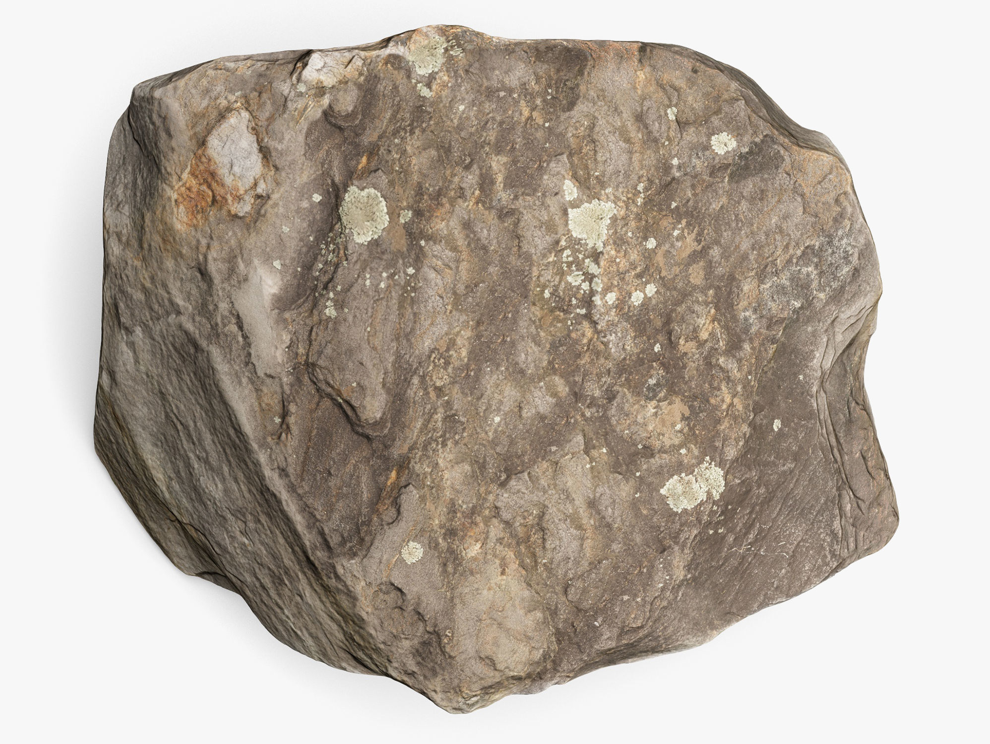 Bay Ridge Rock - 8K Scan Low-poly 3D model_2