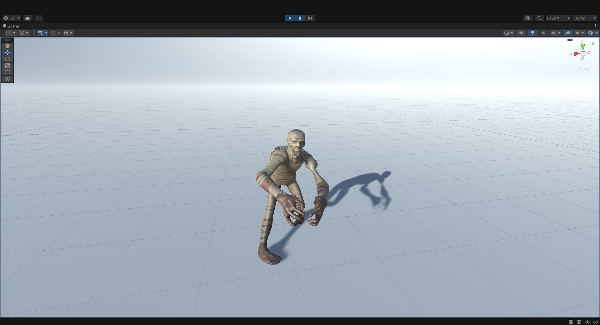 Mummy - Rigged - Animated - Game Ready Low-poly 3D model_11