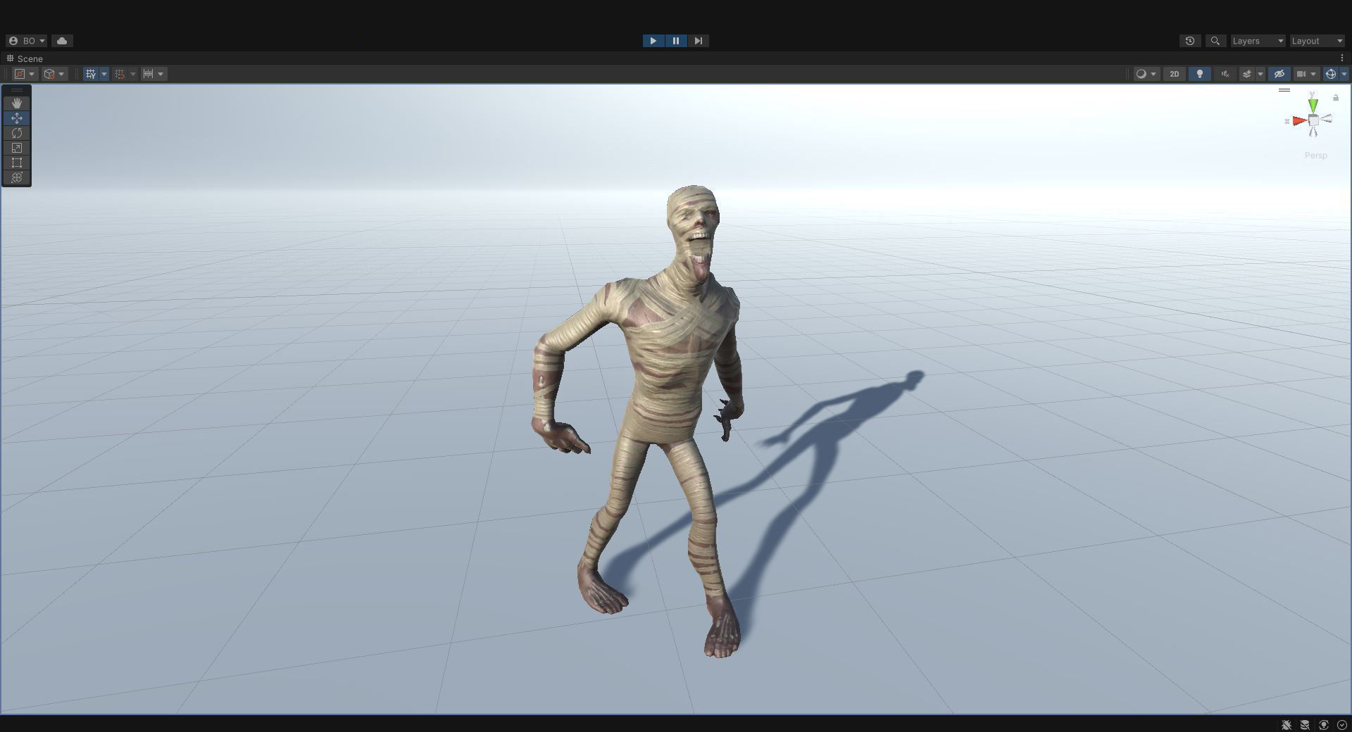 Mummy - Rigged - Animated - Game Ready Low-poly 3D model_4