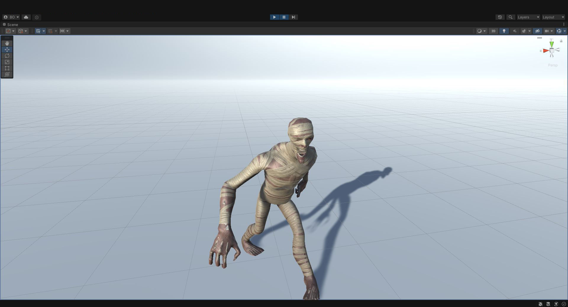Mummy - Rigged - Animated - Game Ready Low-poly 3D model_8