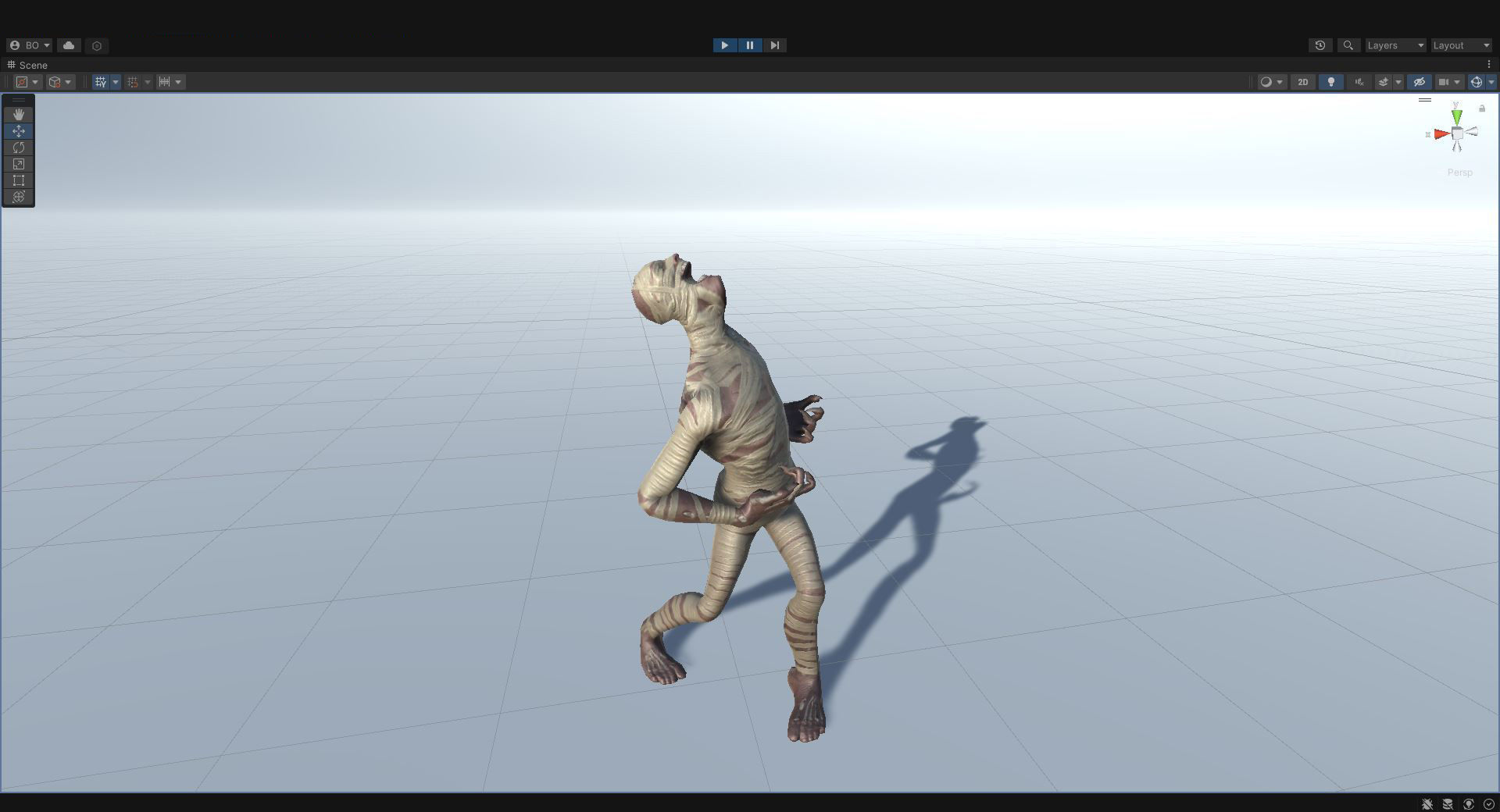 Mummy - Rigged - Animated - Game Ready Low-poly 3D model_10