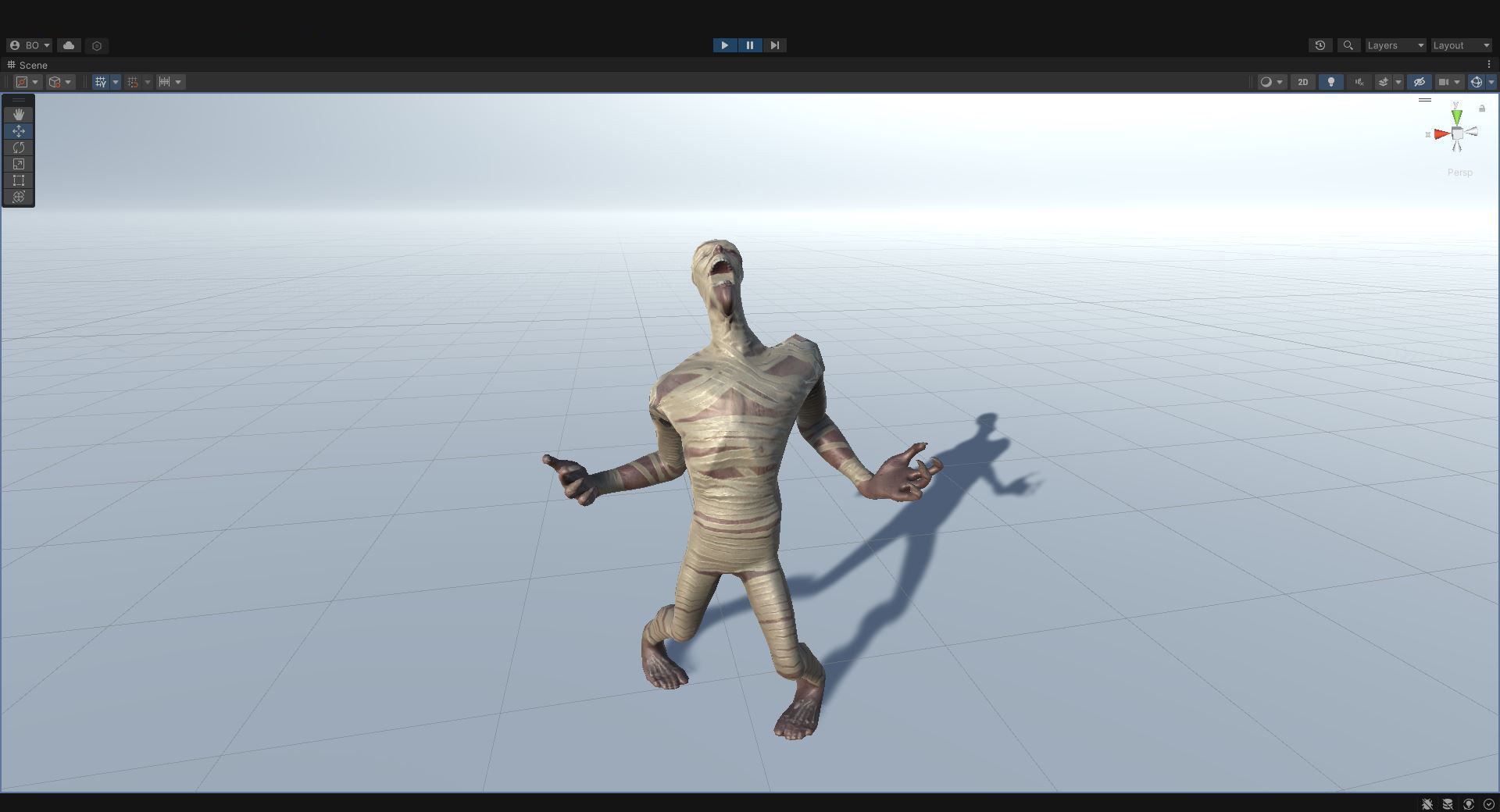 Mummy - Rigged - Animated - Game Ready Low-poly 3D model_6