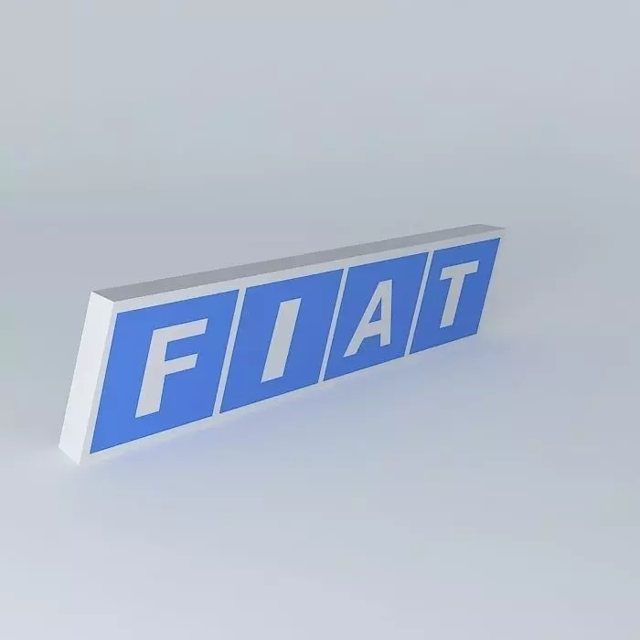 FIAT transit sign Free 3D model