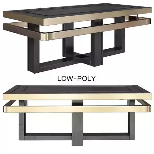 Poli Side Table low poly 3d model
