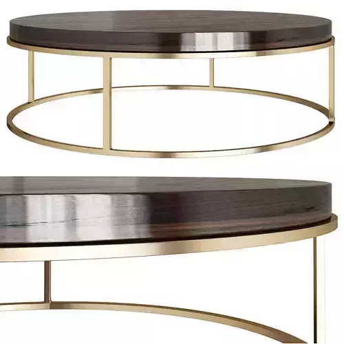 Nicholas Shagreen Round Coffee Table low poly 3d model