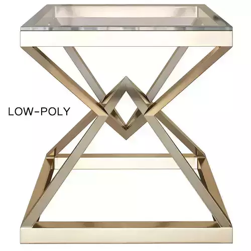 Empire Side Table - RH low poly 3d model
