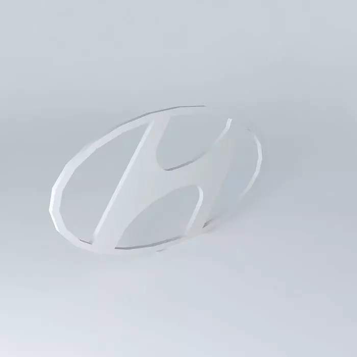 Hyundai logo Free 3D model
