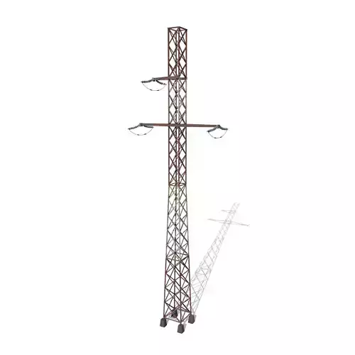 Electricity Pole 16 Weathered