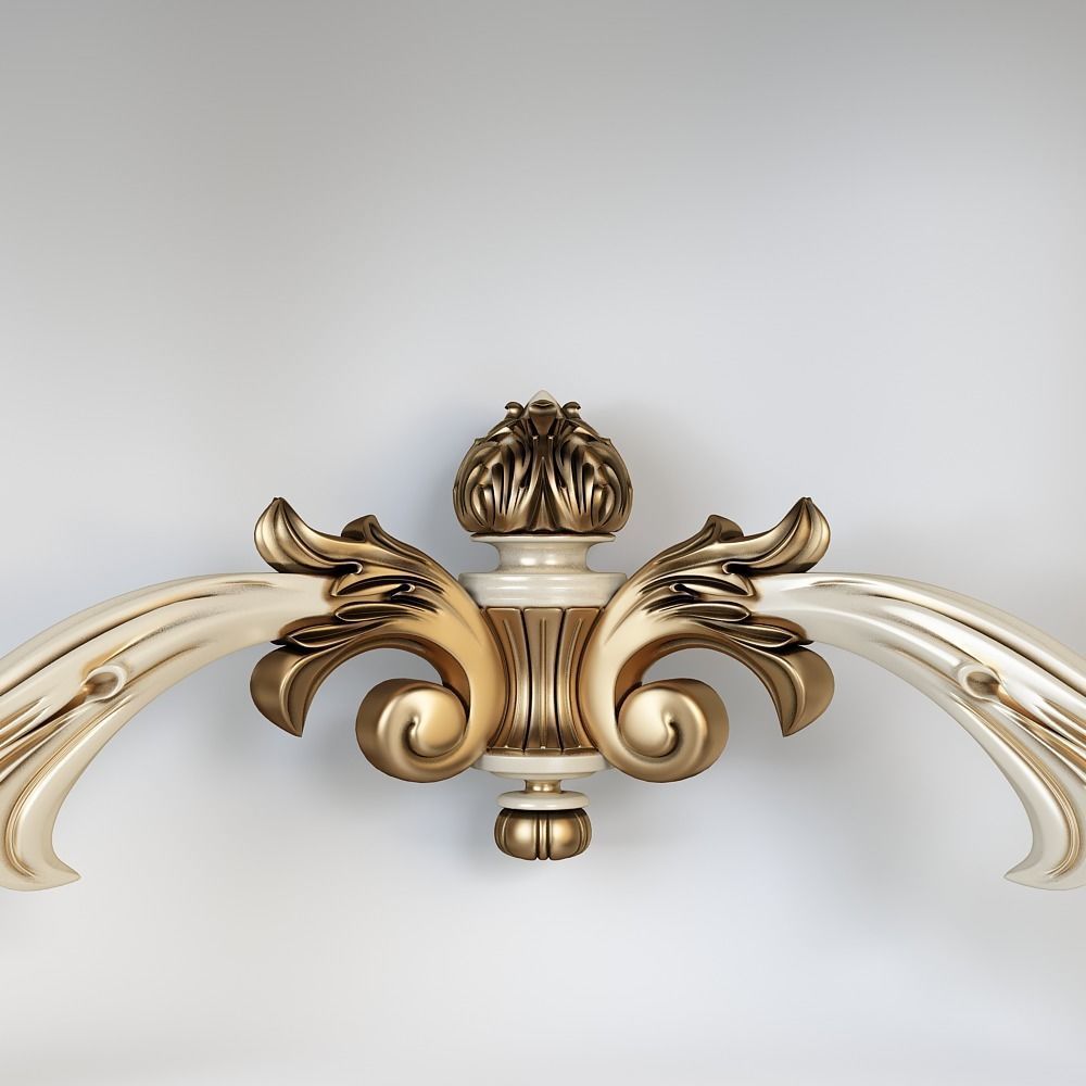 Classical Console table for CNC 3D model_5