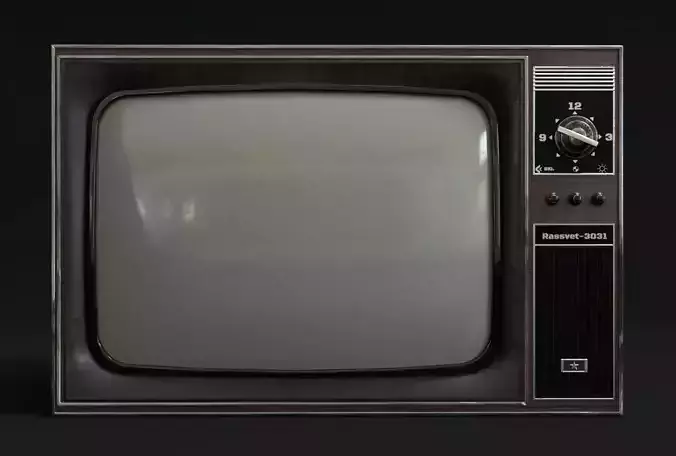 Old Television 3D Model