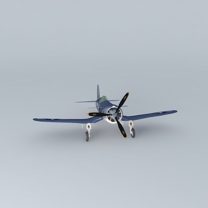 F4U Corsair Free 3D model_2
