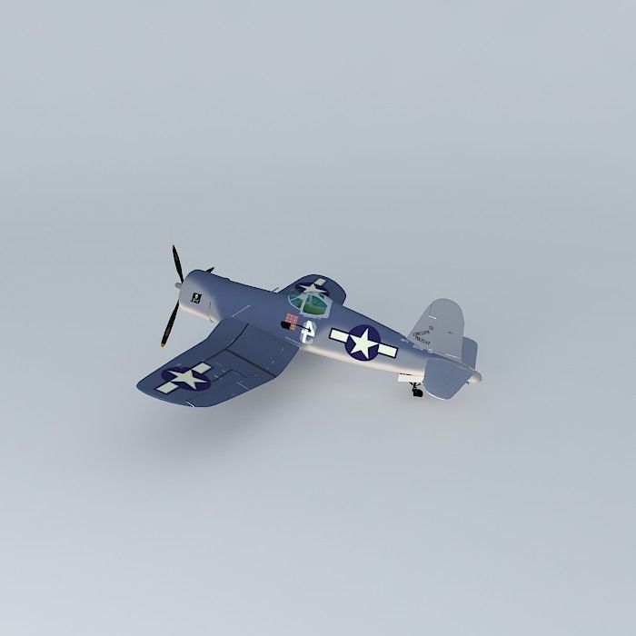 F4U Corsair Free 3D model_1