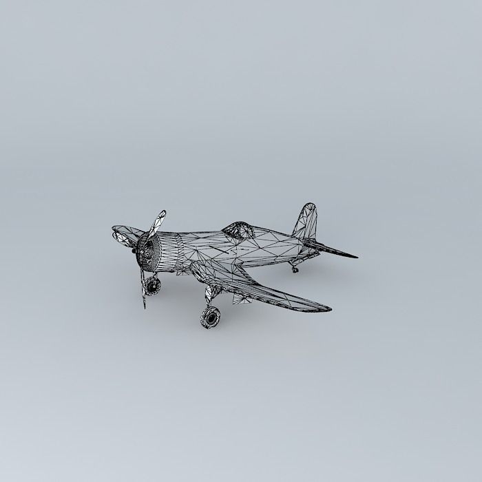 F4U Corsair Free 3D model_4