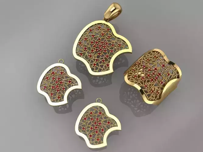 GC GOLD M0073- Diamond gold set