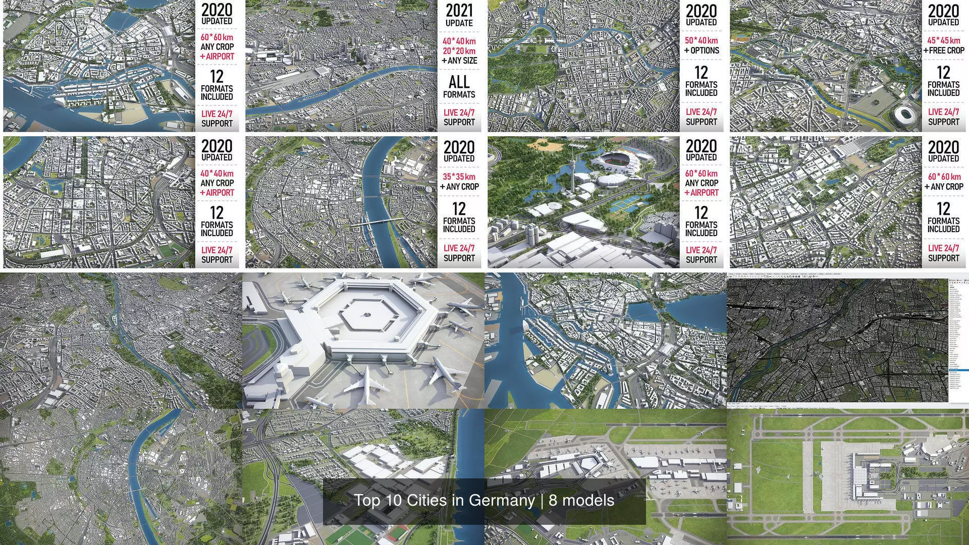 Top 10 Cities in Germany 3D Model Collection_1