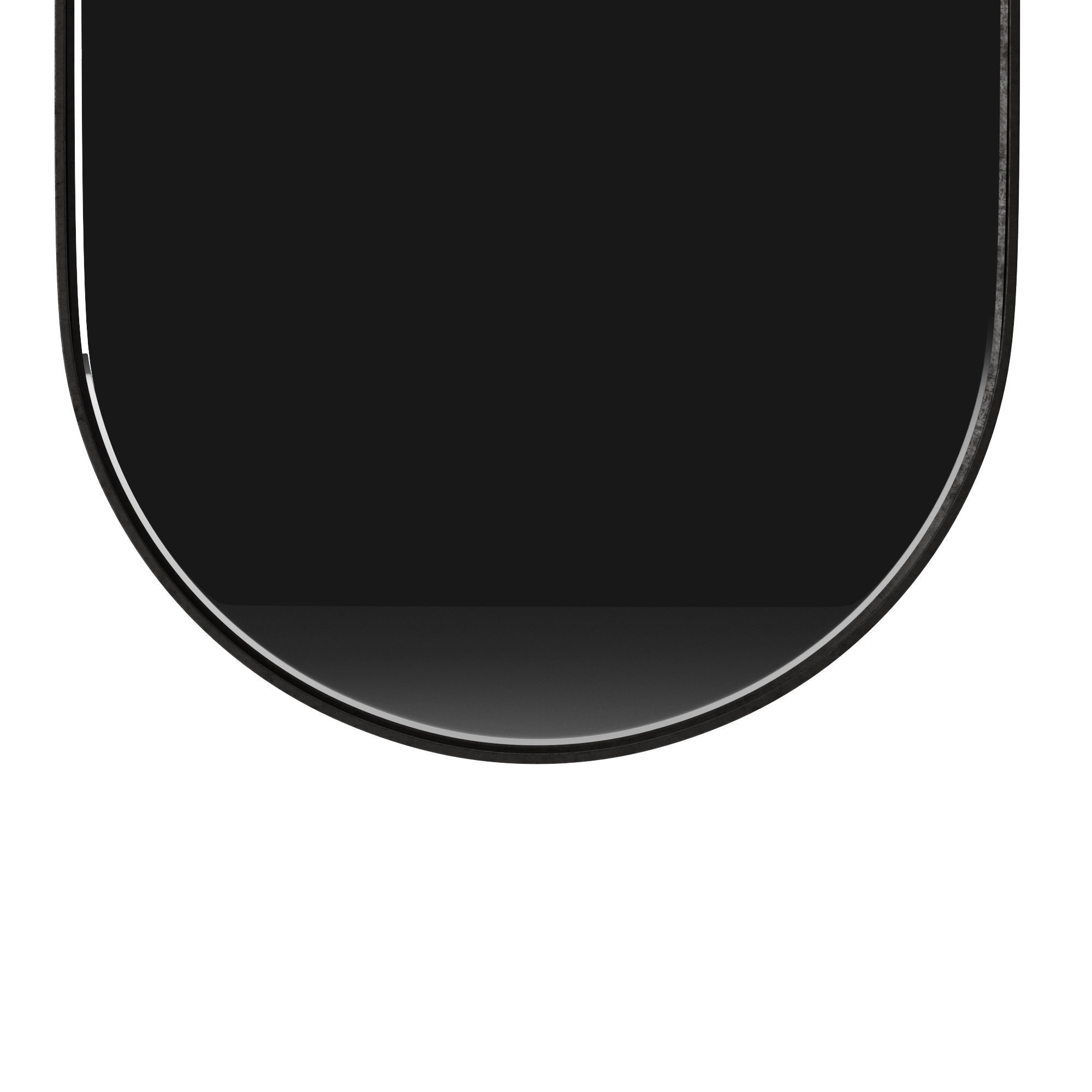 MIDDLE OF NOWHERE Bjorn Oval Mirror Black 3D model_3