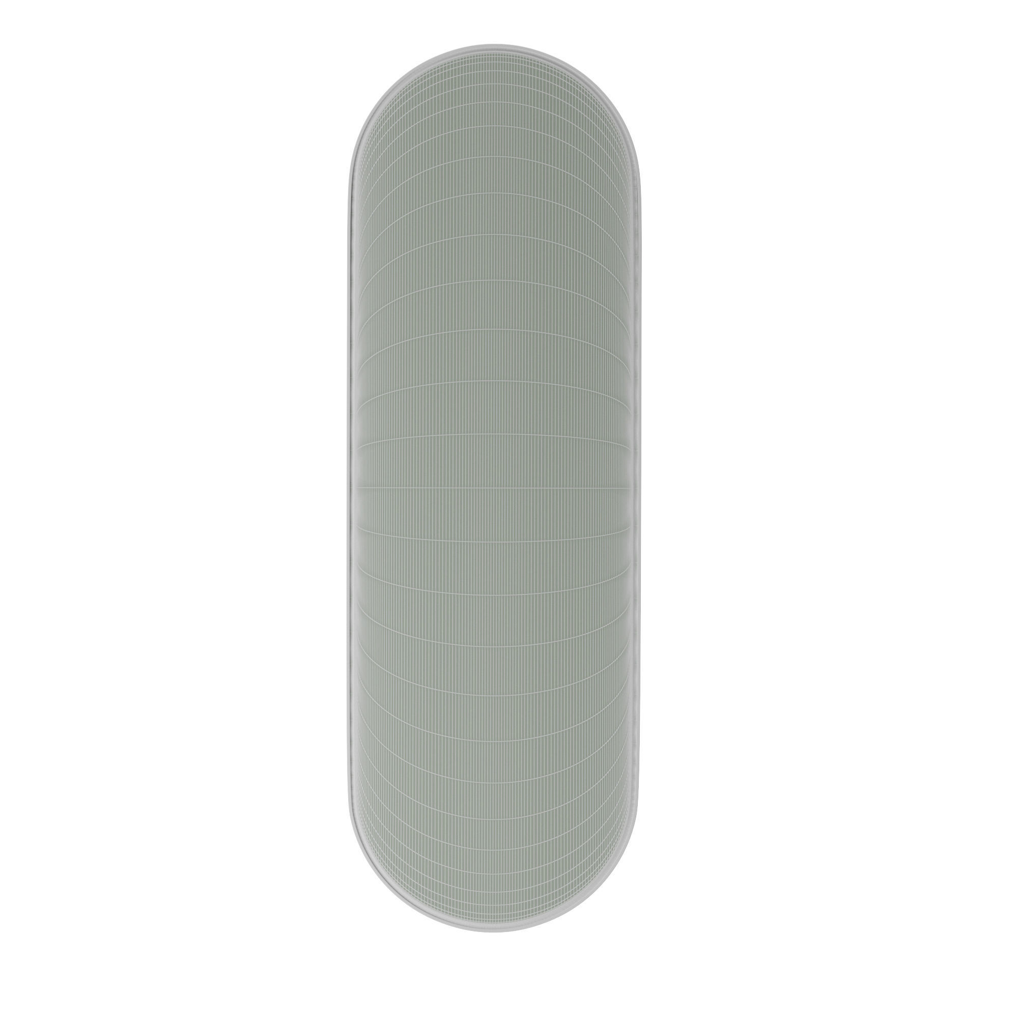 MIDDLE OF NOWHERE Bjorn Oval Mirror Black 3D model_2