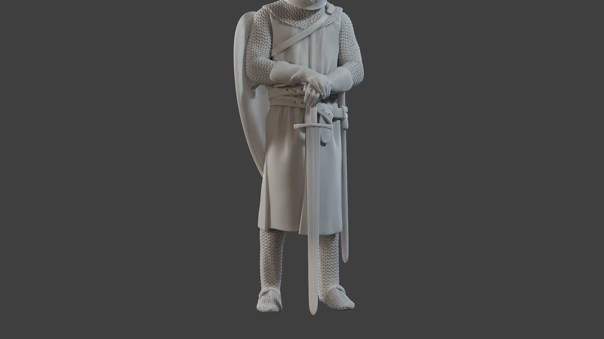 Knight Templar Stand T1 3D print model_28