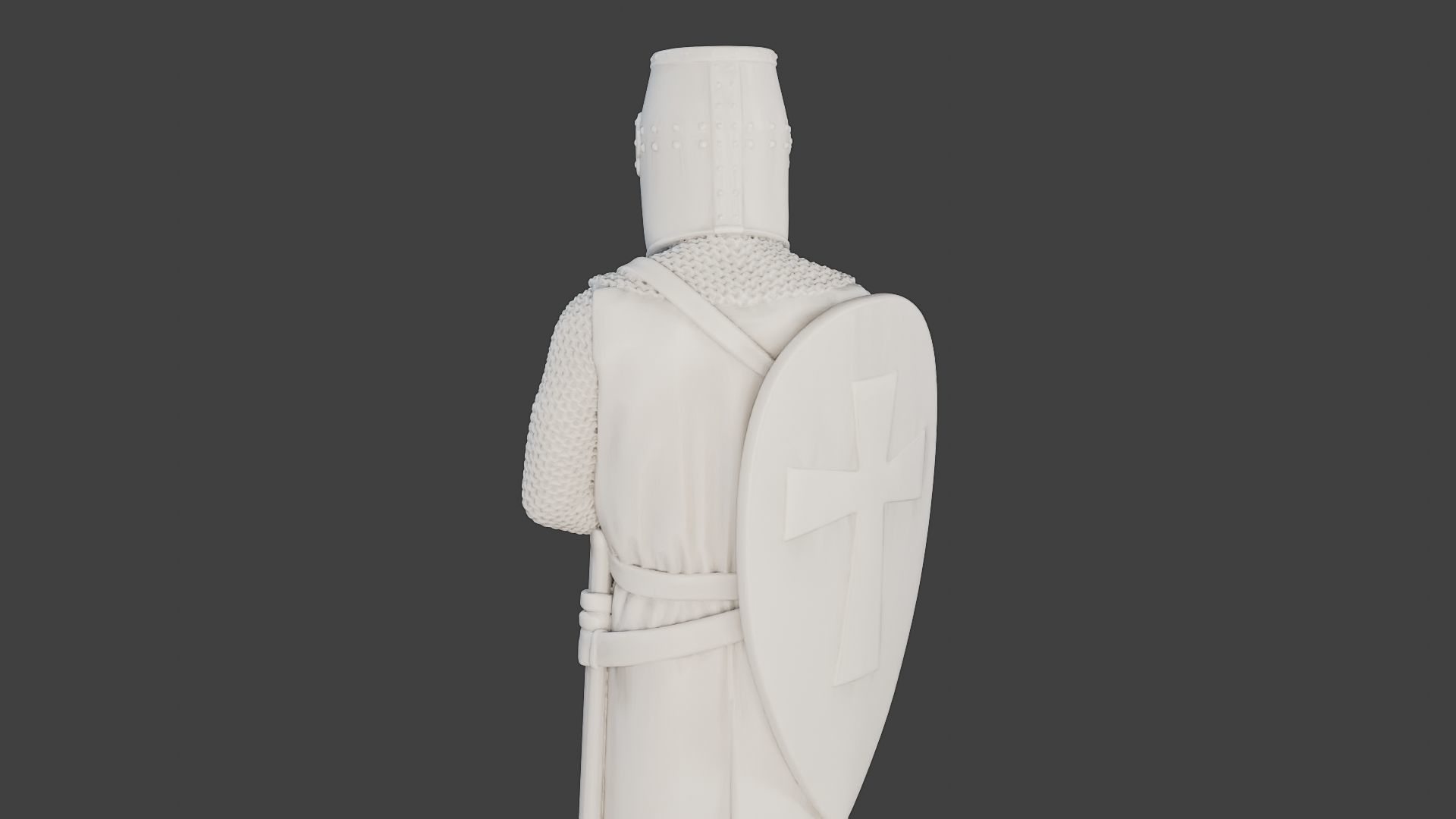 Knight Templar Stand T1 3D print model_21