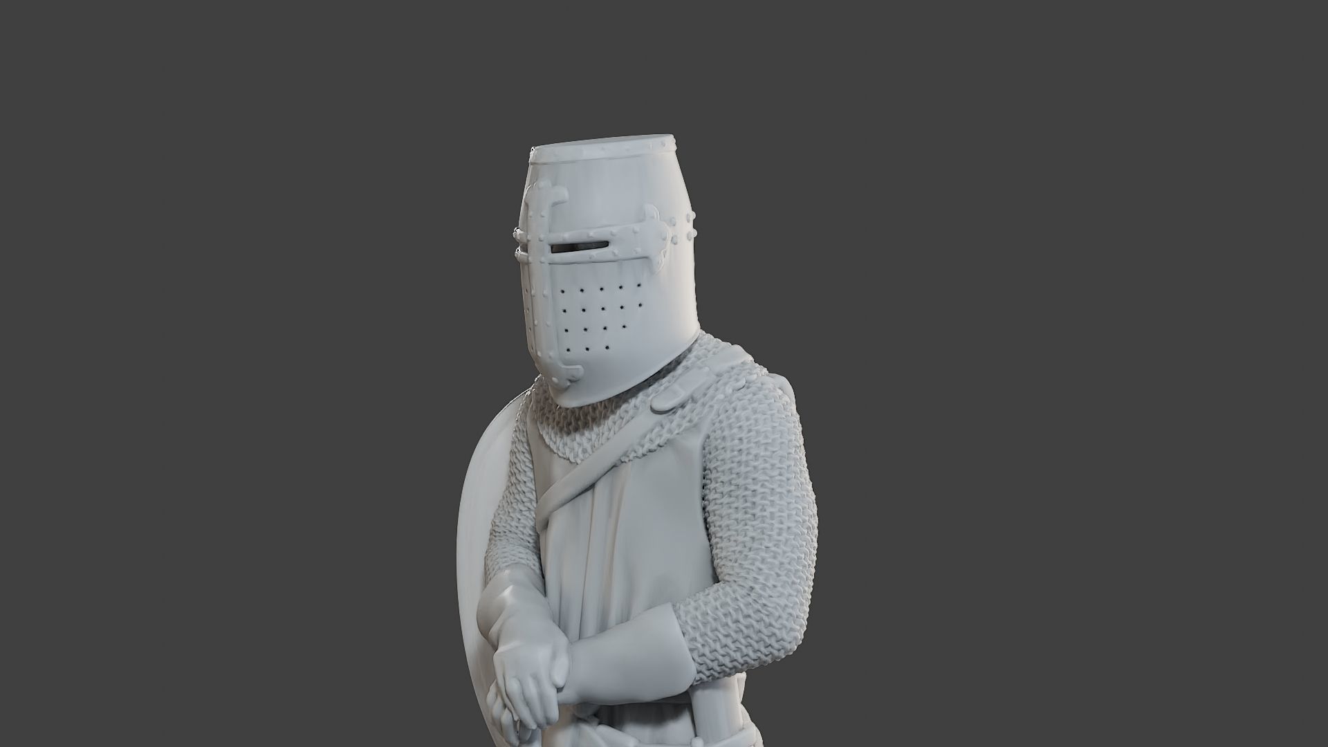 Knight Templar Stand T1 3D print model_18