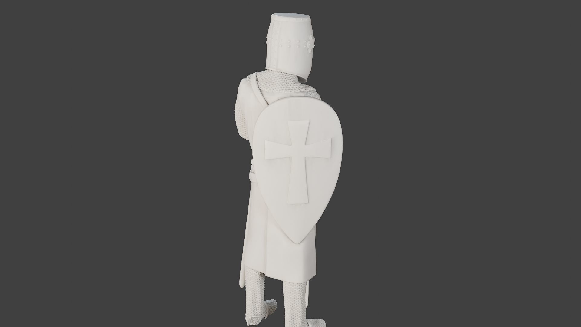 Knight Templar Stand T1 3D print model_24