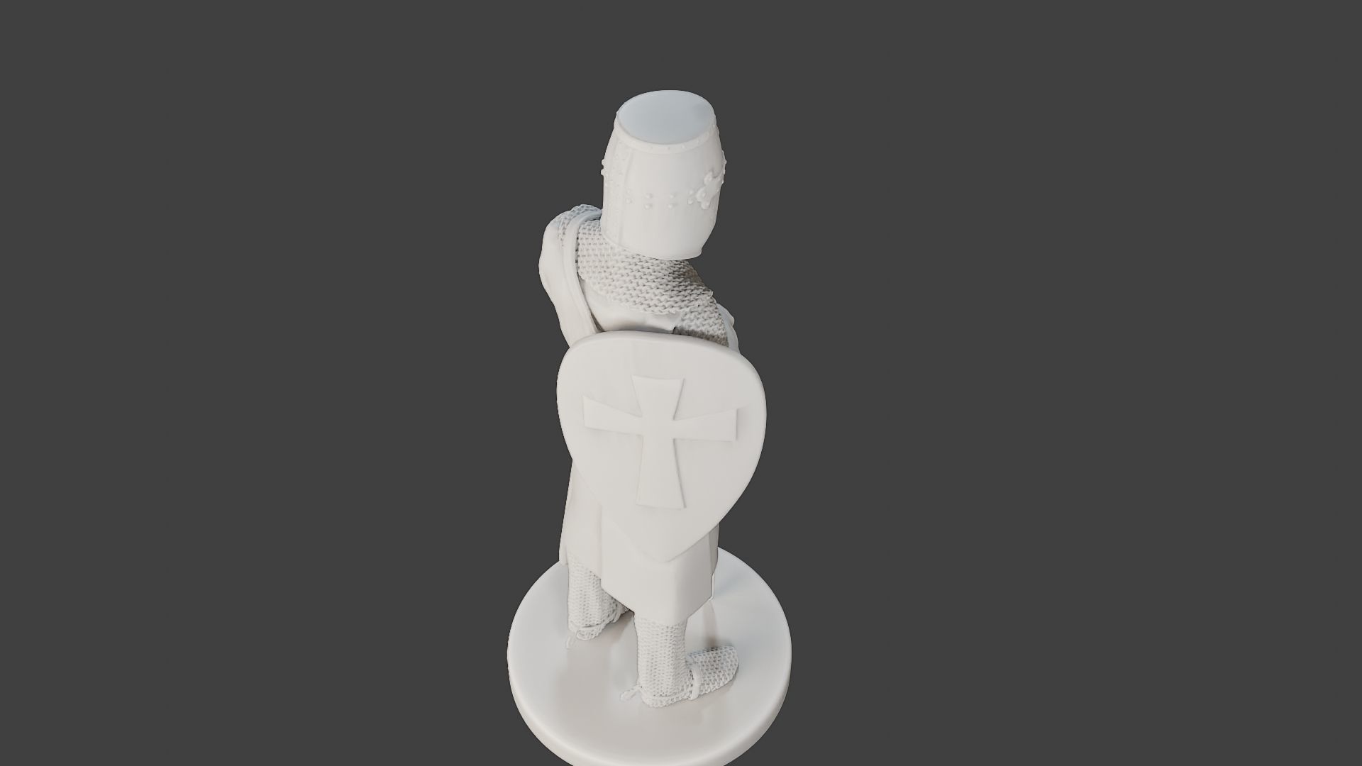 Knight Templar Stand T1 3D print model_22