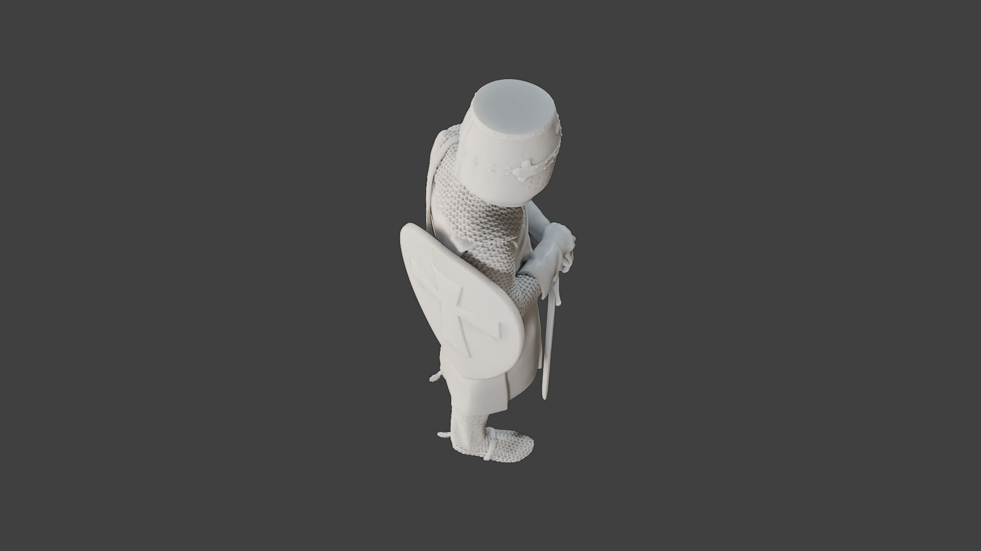 Knight Templar Stand T1 3D print model_23