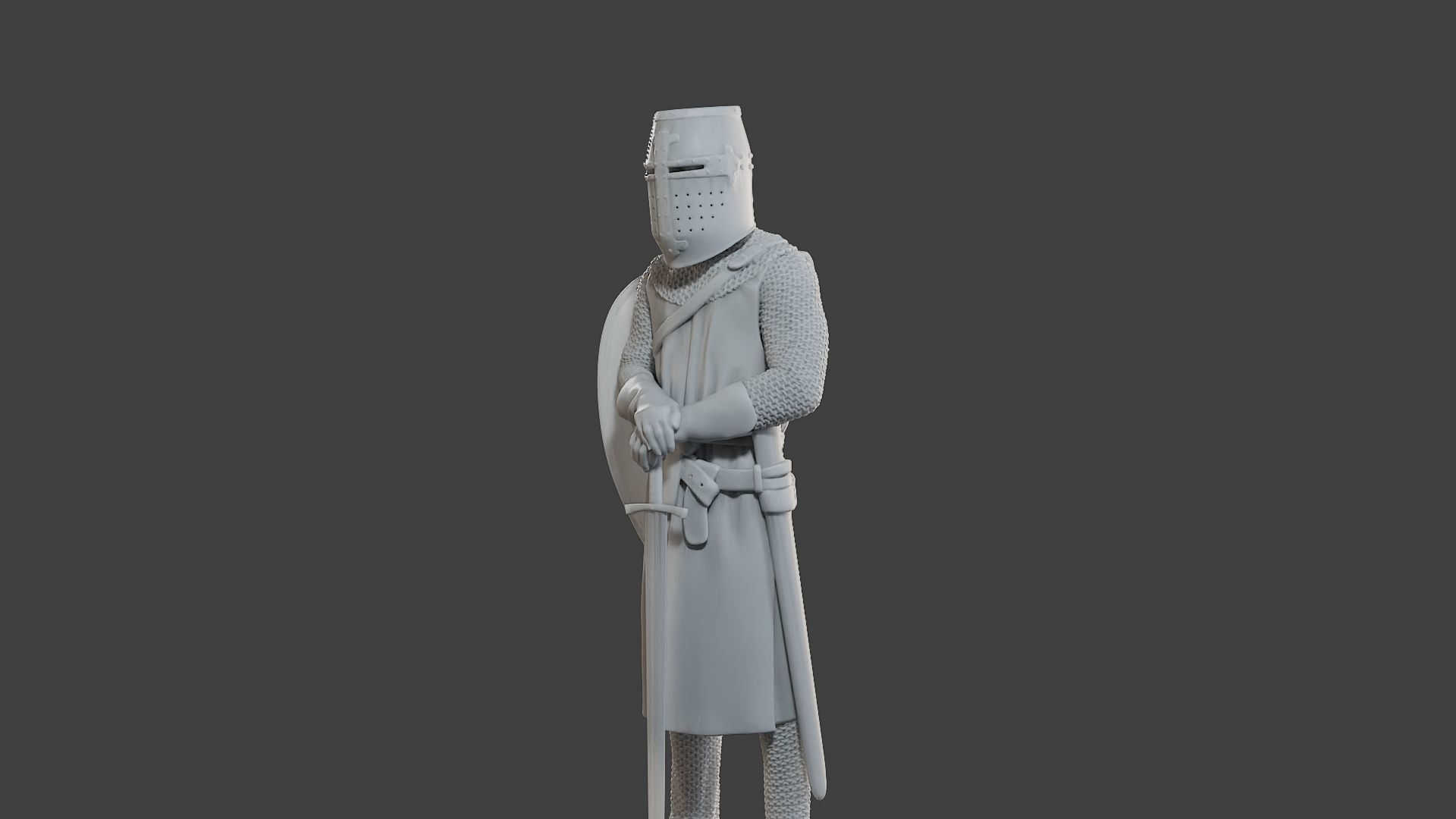 Knight Templar Stand T1 3D print model_27