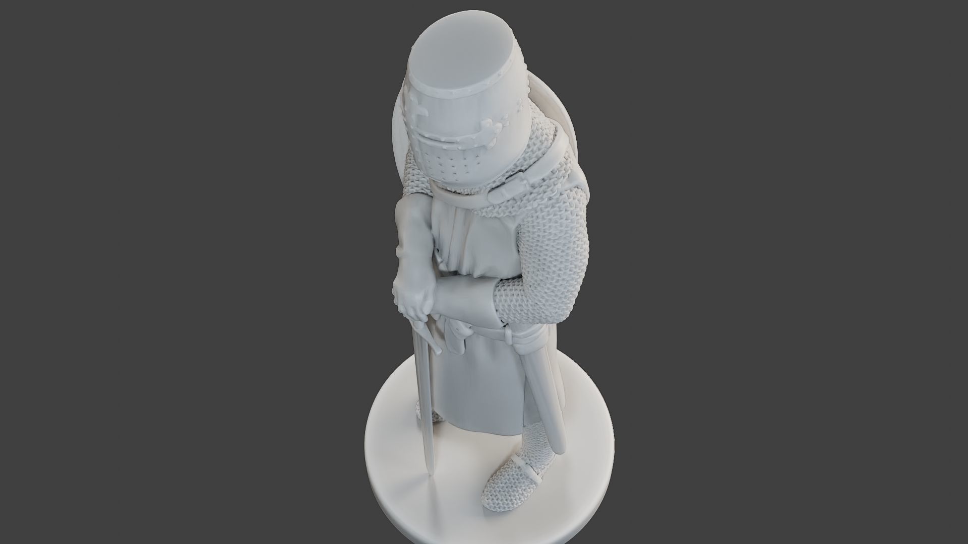 Knight Templar Stand T1 3D print model_16