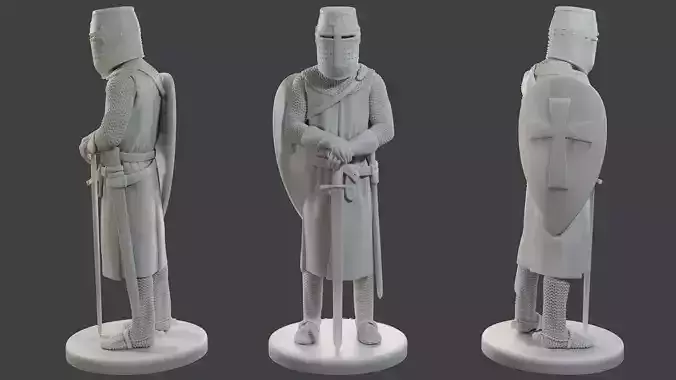 Knight Templar Stand T1 3D print model