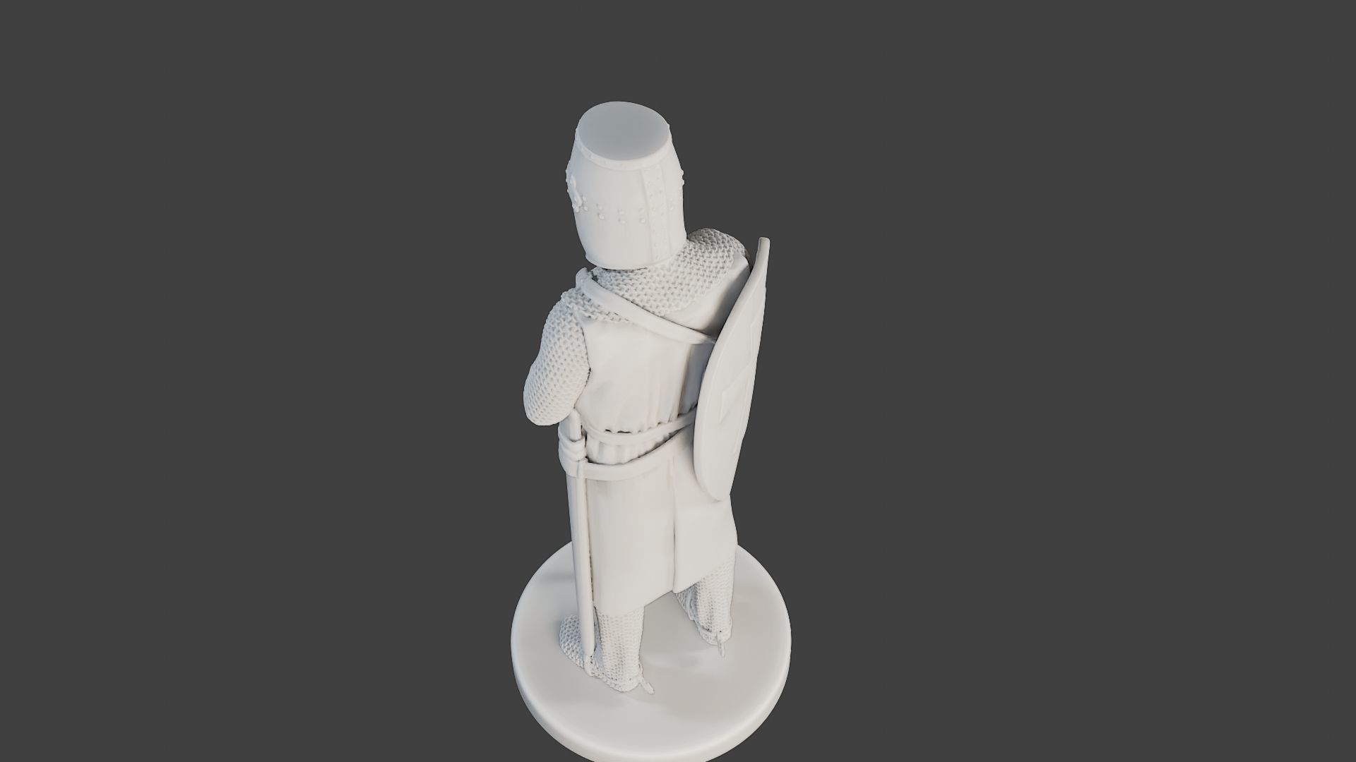 Knight Templar Stand T1 3D print model_15