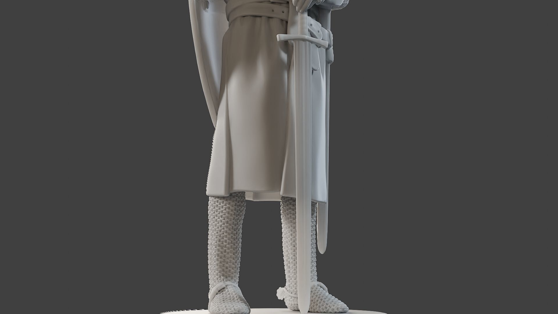 Knight Templar Stand T1 3D print model_13