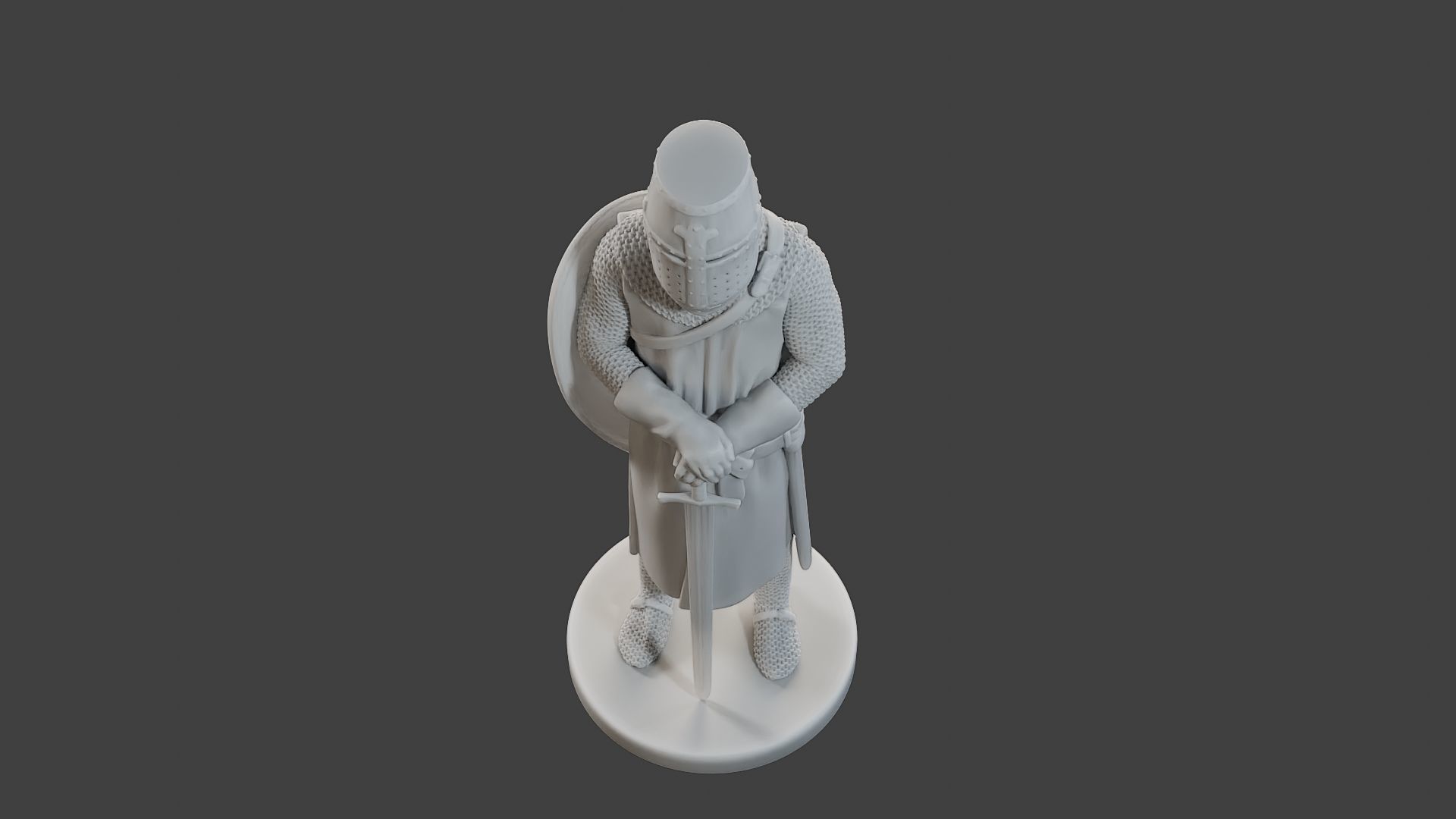 Knight Templar Stand T1 3D print model_14
