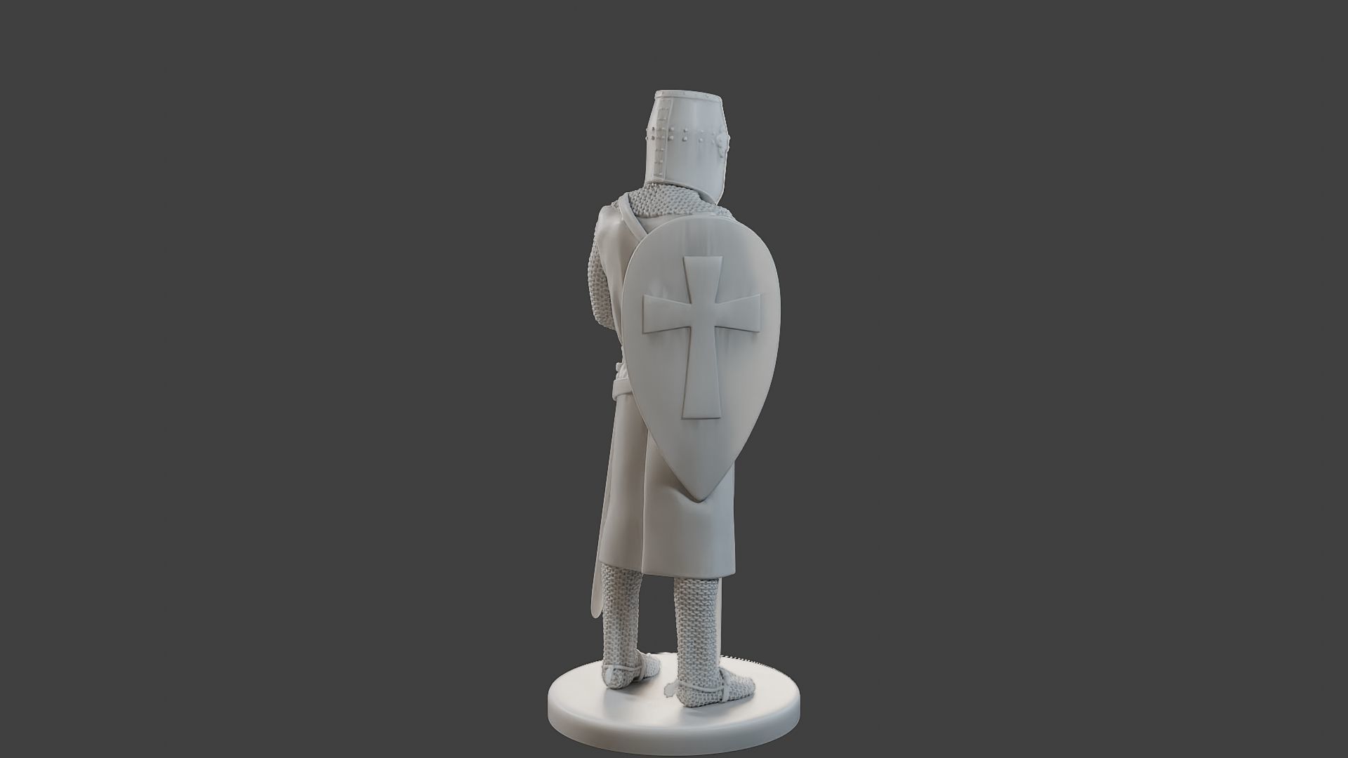 Knight Templar Stand T1 3D print model_7