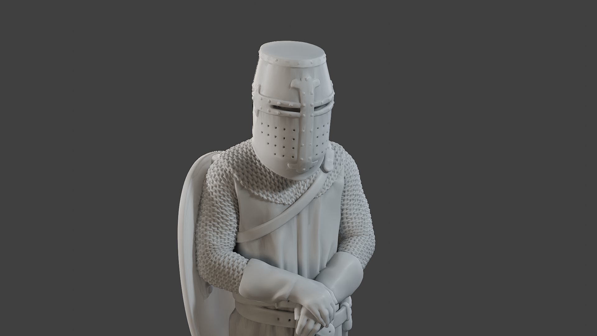 Knight Templar Stand T1 3D print model_19