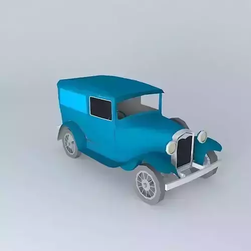 20s 30s Delivery Truck Free 3D model