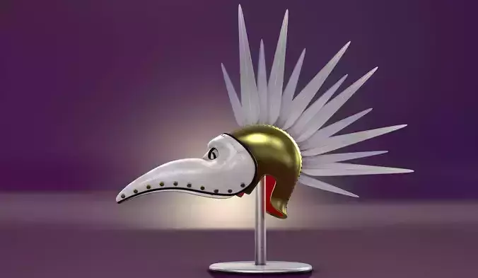 Venetian Beak Mask 3D model