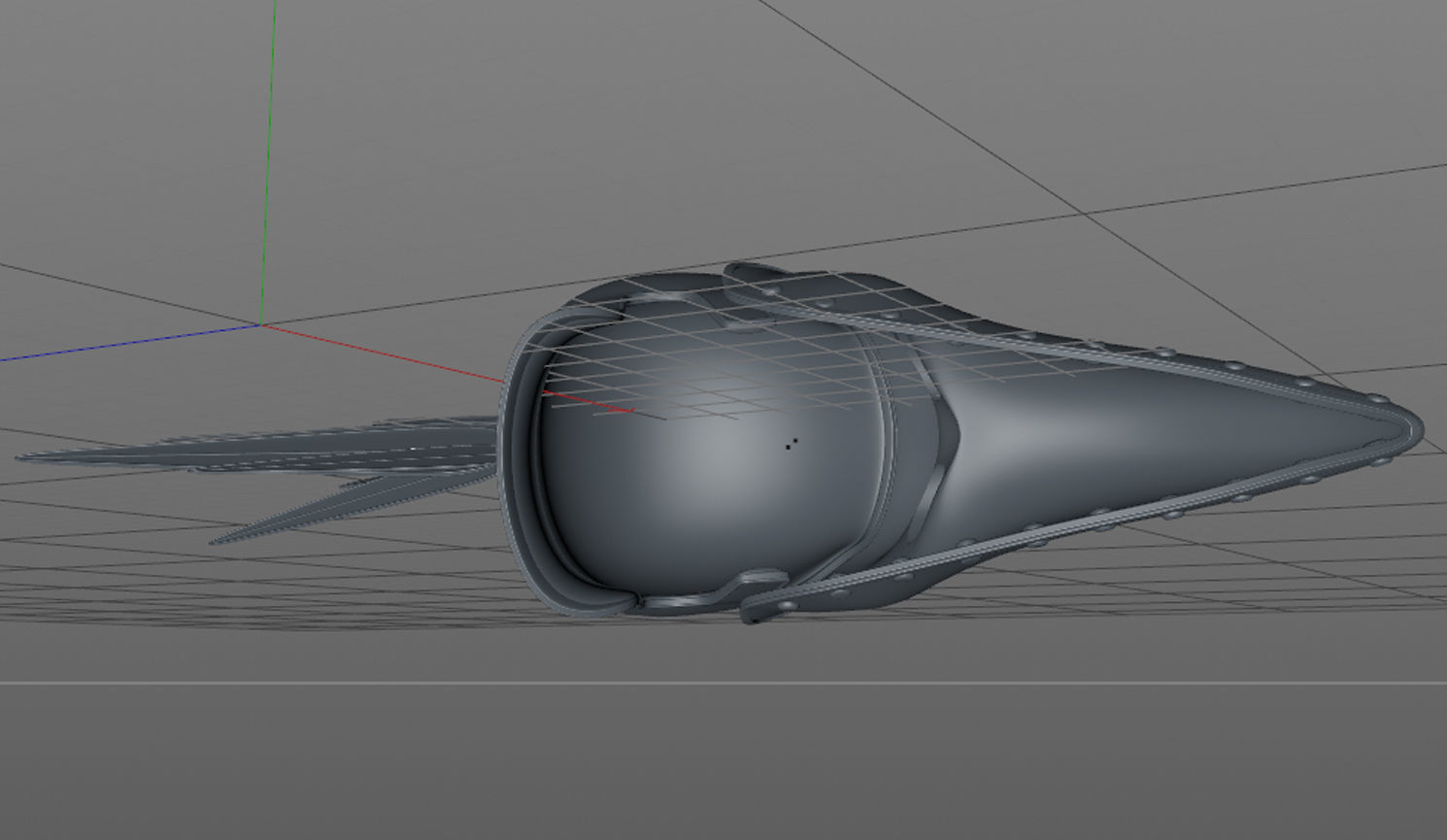 Venetian Beak Mask 3D model_7