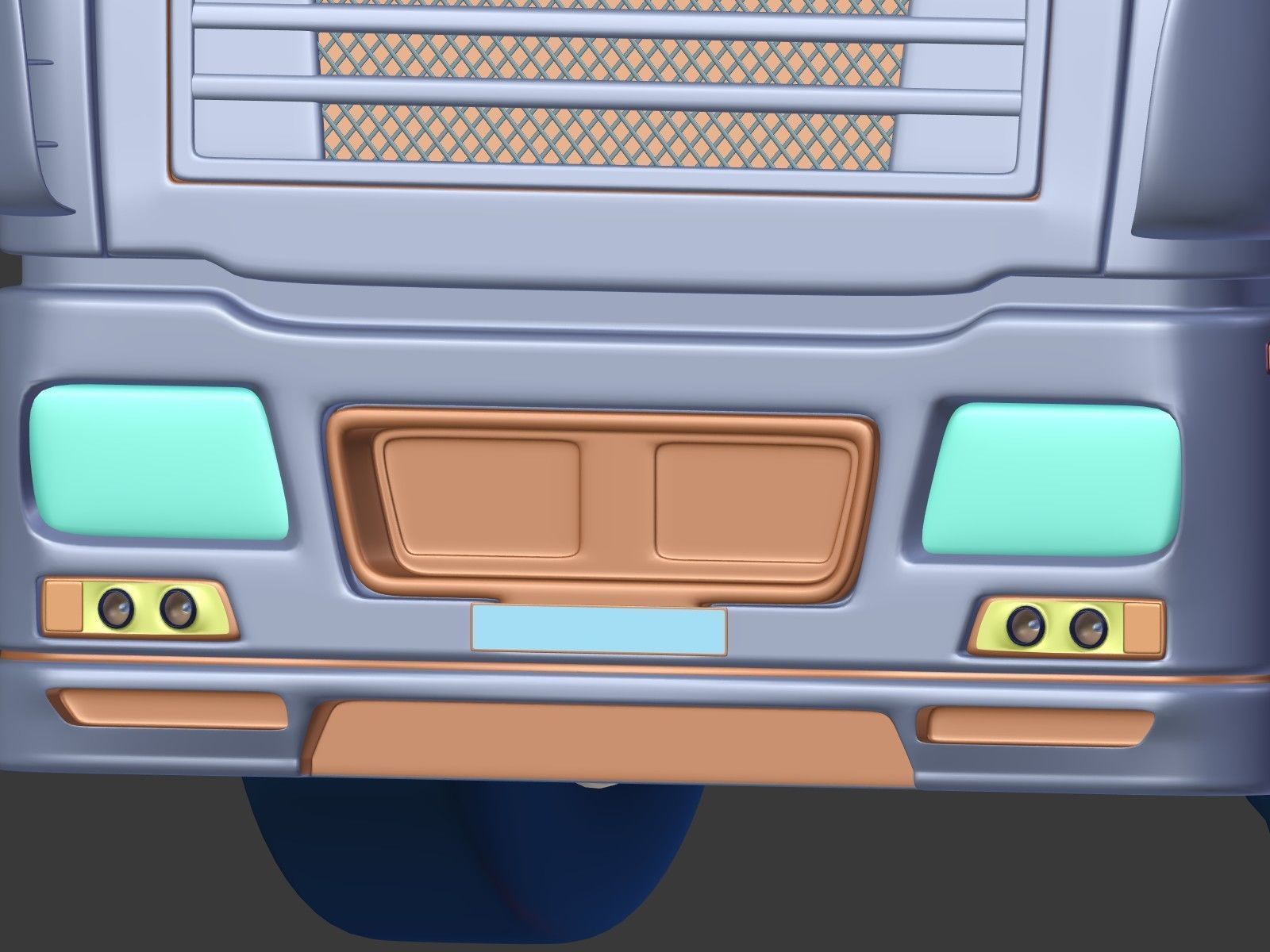 Generic Tipping Trailer - Transfer Dump - Heavy Truck 3D model_33